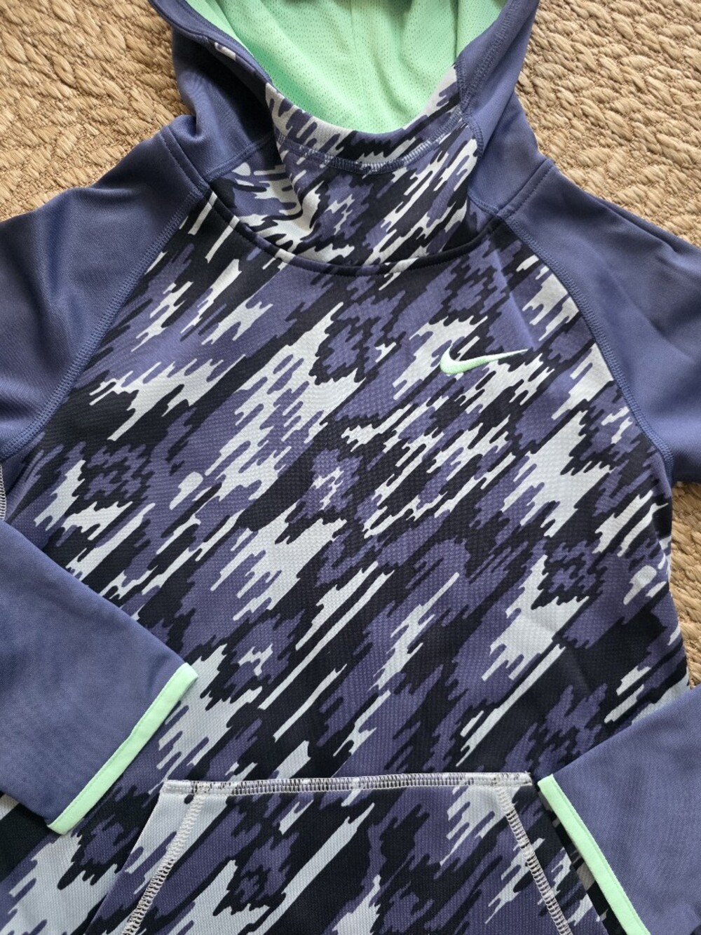Nike Kids Purple Patterned Athletic Jacket